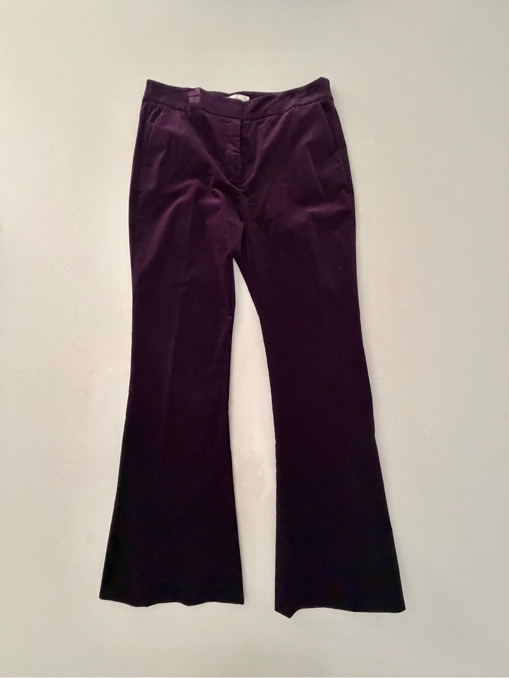 Zimmerman Valiant Flare Velvet Pants in Deep Plum